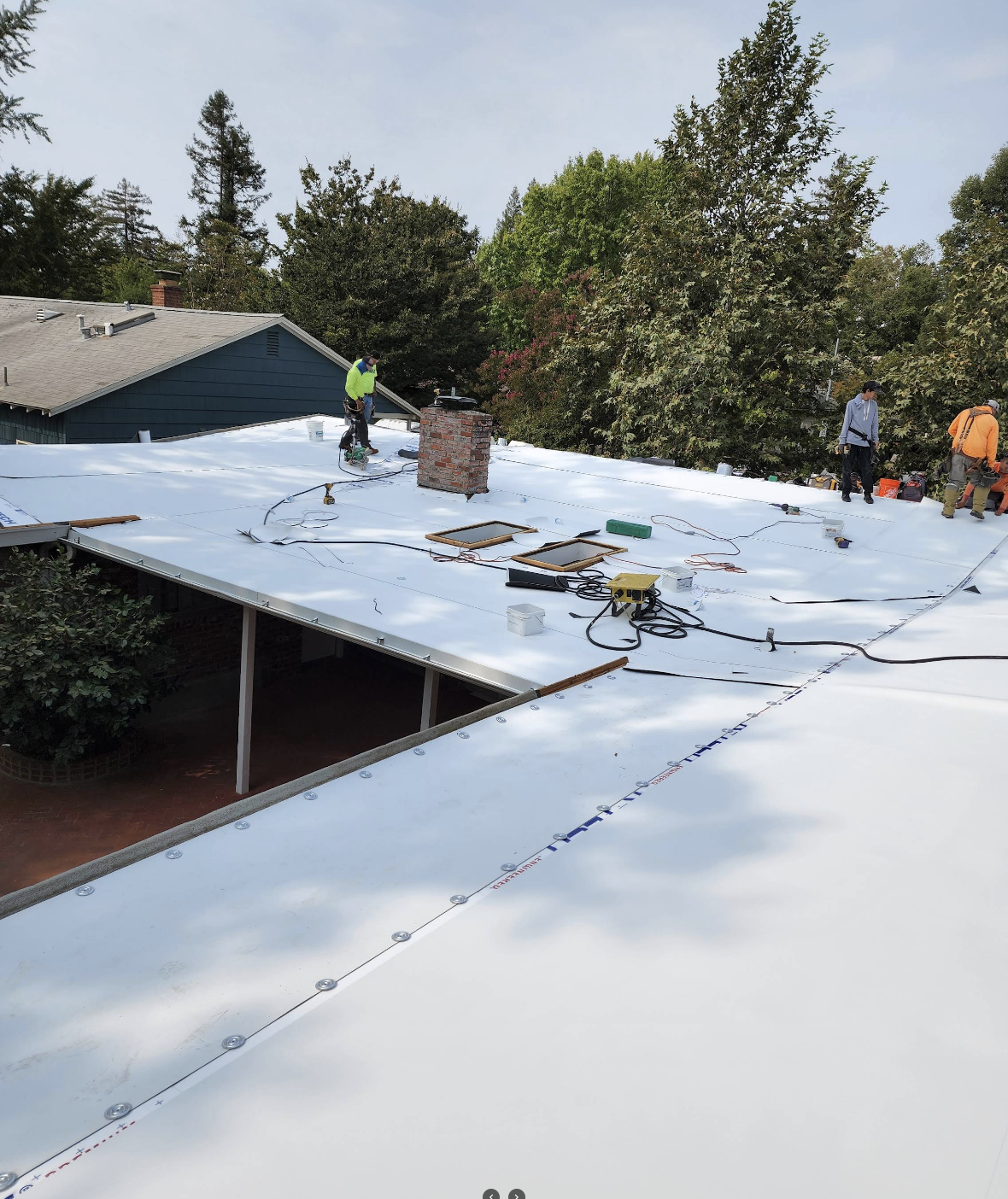 Commercial roofing project in the Sacramento area